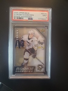 2005 Upper Deck Rookie Showdown Alex Ovechkin, Sidney Crosby #RS-SCAO (RC) PSA 9
