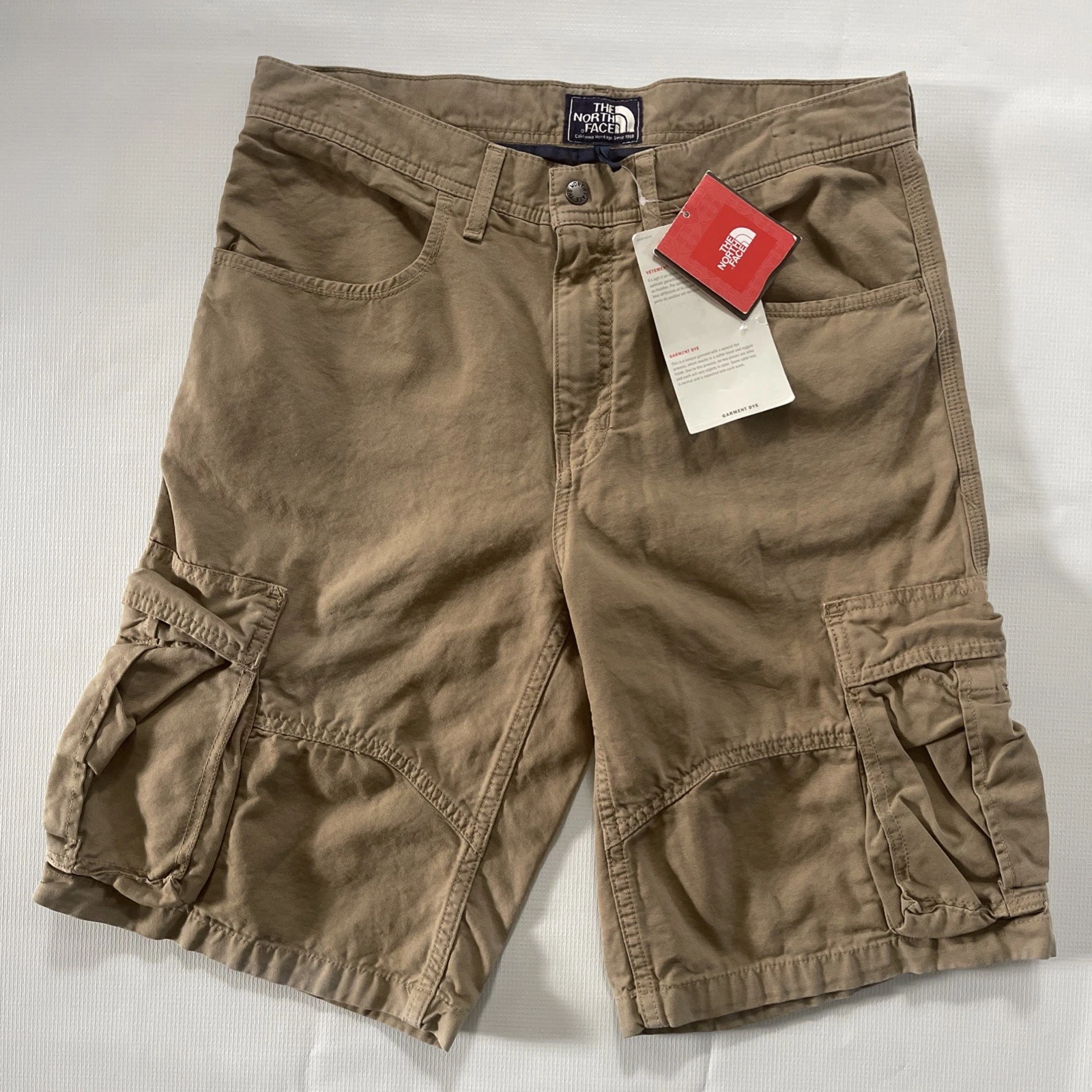 The North Face Men’s Size 32 Long Dune Beige Acadia Cargo Work Hiking Short New