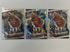 Panini 2025 Prizm WNBA Aaliyah Edwards Connecticut Sun #94 3 Cards