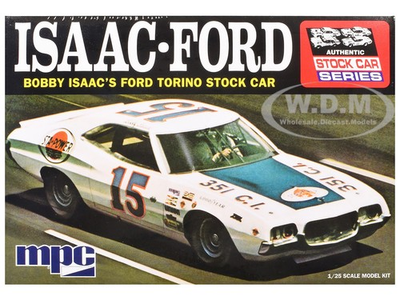 #ad SKILL 2 MODEL KIT 1972 FORD TORINO STOCK CAR quot;ISAACquot; 1 25 SCALE BY MPC MPC1038 $32.49