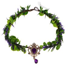 Lightweight Bridal Fairy Crown with Waterdrop Forehead Chain Durable Resin