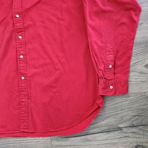 Ralph Lauren Blake Herren Hemd Gr. 2XL Rot 100% Baumwolle Rot Sehr Guter Zustand - Bild 3 von 9