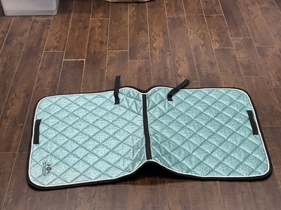 Equestrian Stockholm Glitter Dressage Saddle Pad Full Mint Green Shimmer Sparkle