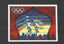 Antigua 1980 Moscow Olympics Mini Sheet MNH