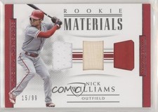 2018 Panini National Treasures Rookie Materials Triple 15/99 Nick Williams 5x8