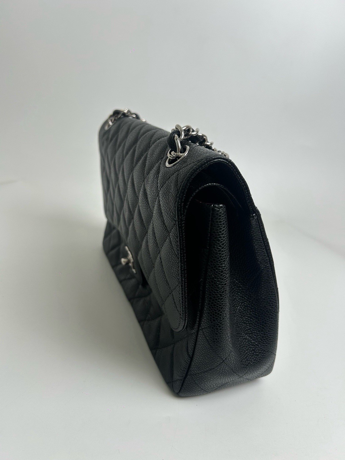 Authentic Pre-owned Chanel Classic Double Flap Jumbo Black image 6