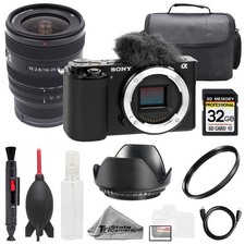 Sony ZV-E10 Black Body  Sony FE 16-25mm f/2.8 G Lens 32GB UV Filter-BasicKit