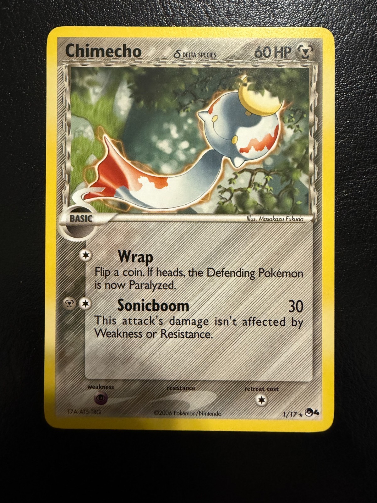 Pokemon TCG Chimecho 1/17 Pop Series 4 Delta Species 2006
