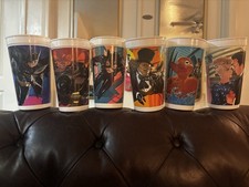 6 Batman Returns McDonald's Collector Cup Cups Lot Complete Set 1992