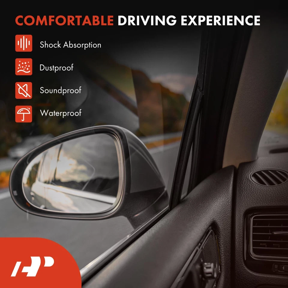 Vidrio ventana puerta trasera canal 2x A-Premium para Chevrolet C10 C20 Suburban GMC Foto 3 de 4