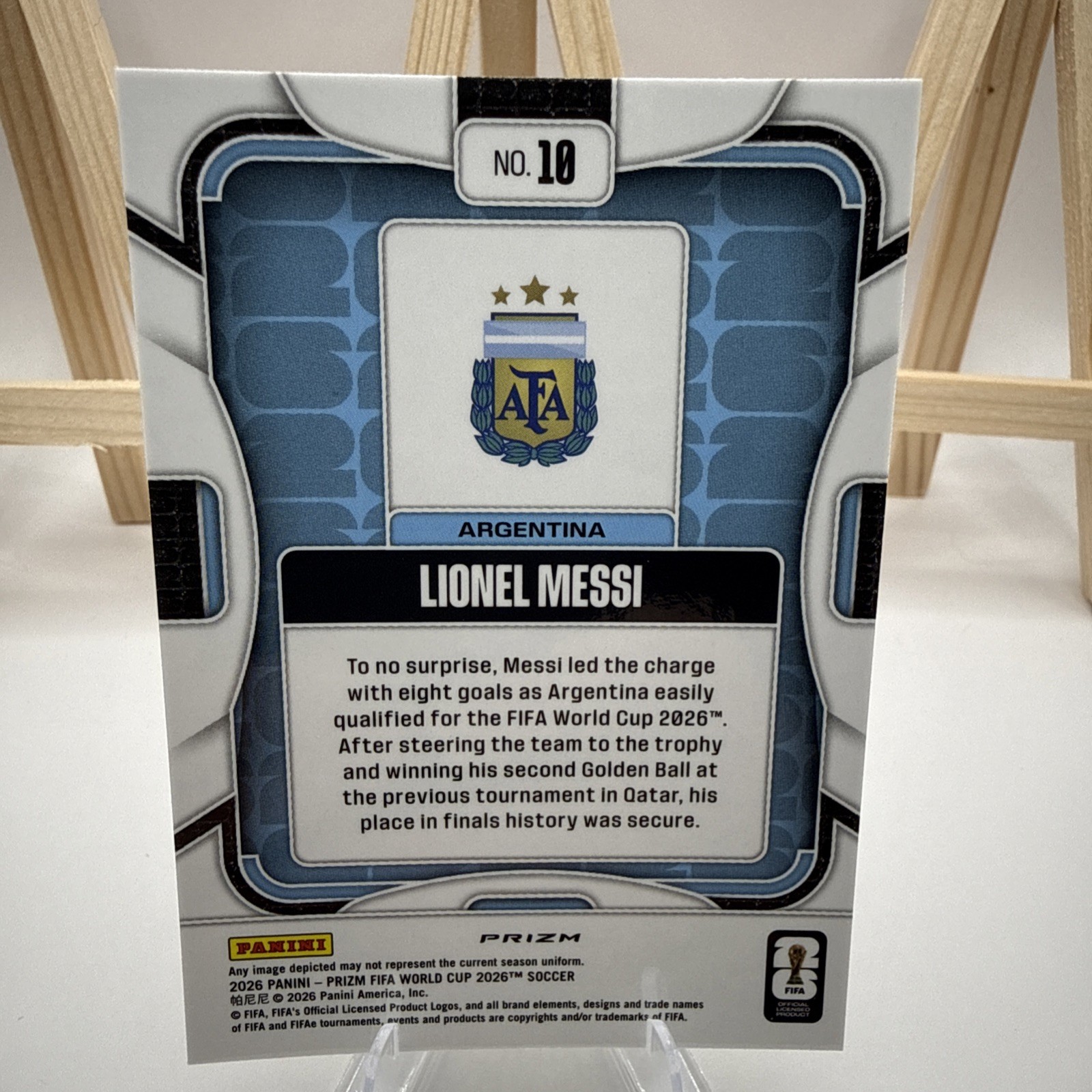 2026 Panini Prizm Fifa World Cup - Lionel Messi #10 Disco Prizm view 11