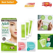 Effortless Facial Waxing Strips: Smooth Skin for Up to 6 Weeks - 25 Count