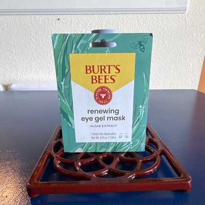Burt's Bees Renewing Eye Gel Mask Hydrating Cooling Algae Extract Single Use