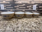 Vintage Pyrex Homestead 4 Piece Nesting Mixing Bowl Set #401-404