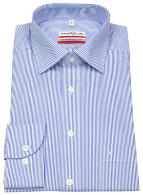 Marvelis Herren Hemd Modern Fit Zündholzstreifen 7754 64 15