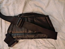 Geniune Leather Fanny Pack Large With Organizer Pockets