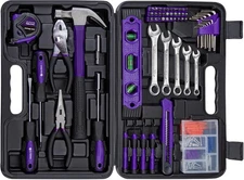 CARTMAN 152-Piece Basic Household Hand Tool Set,with Toolbox Storage Case, All P