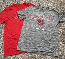 Lot Of 2 Washington Nationals Nike Shirts Men’s Size Large #72 Jackson Cluff