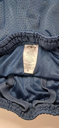 Lot of 2 Athletic Works Boys L 10-12 Athletic Mesh Shorts Blue - Picture 8 of 11