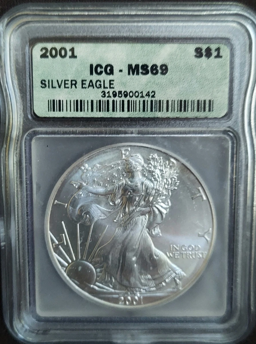 American Eagle MS 69 Graded 2001 Silver Bullion Coins for sale | eBay