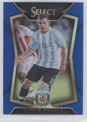 2015-16 Panini Select Blue Prizm 38/299 Sergio Aguero #62 zs5