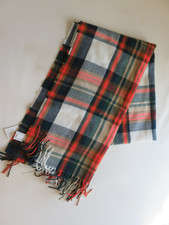 NWT J Crew Classic Plaid Scarf Fall Winter Multicolor Check Fringe 24"x80" 49