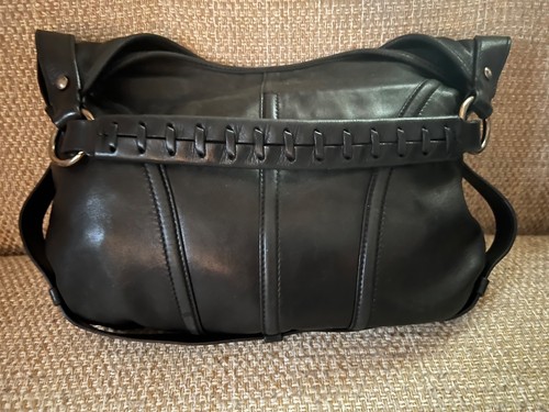 YVES SAINT LAURENT schwarze Leder Vintage Lammleder Tasche Handtasche - sehr guter Zustand - Bild 9 von 10