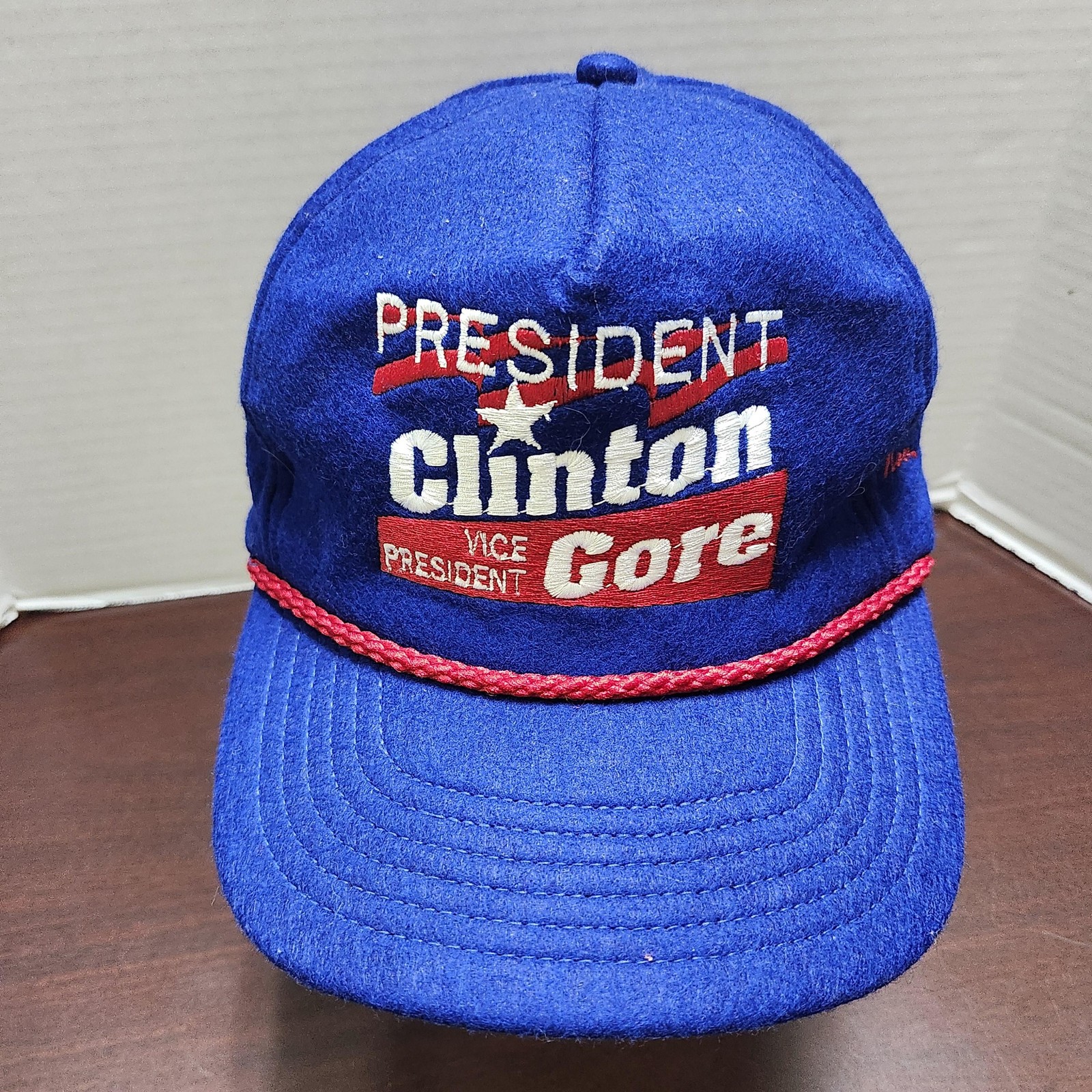 Vintage 1992 Clinton Gore Election Snapback Cap Custom Stitches Made in USA