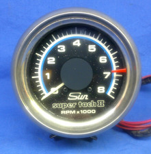 Vintage Sun Super Tach II 8,000 RPM Blueline ...