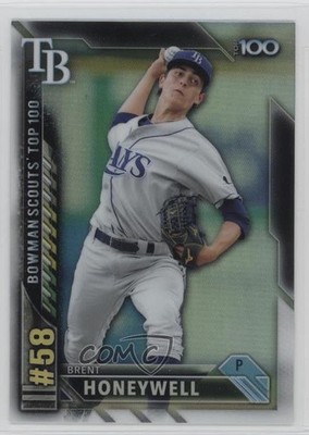 2016 Bowman Scouts' Top 100 Brent Honeywell #BTP-58 0c4