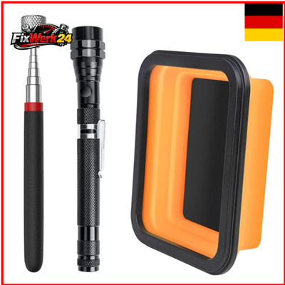Magnetisches Pick Up Tool Set 3-teilig Teleskopstab 18-77cm LED