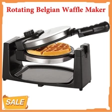 Belgian Waffle Maker Commercial Double Waring Breakfast Iron Kitchen Heavy New