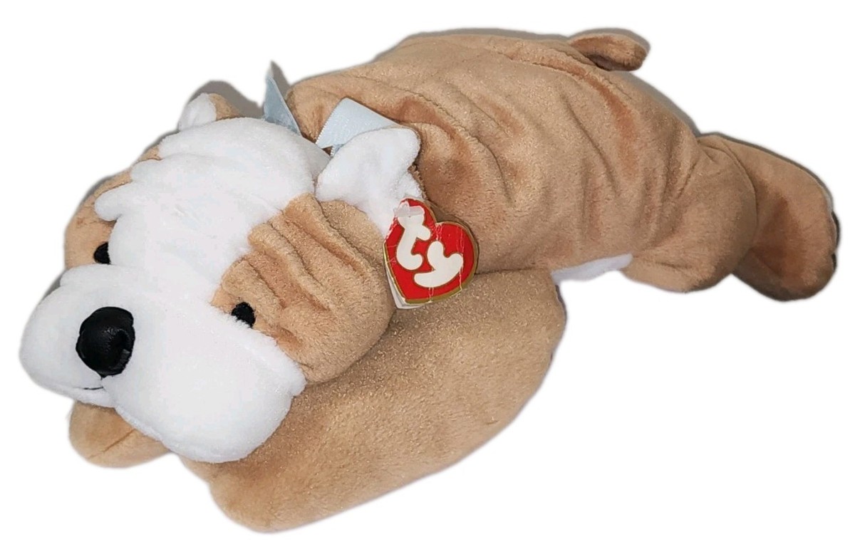 Ty Pillow Pals BRUISER the Bulldog Dog 14