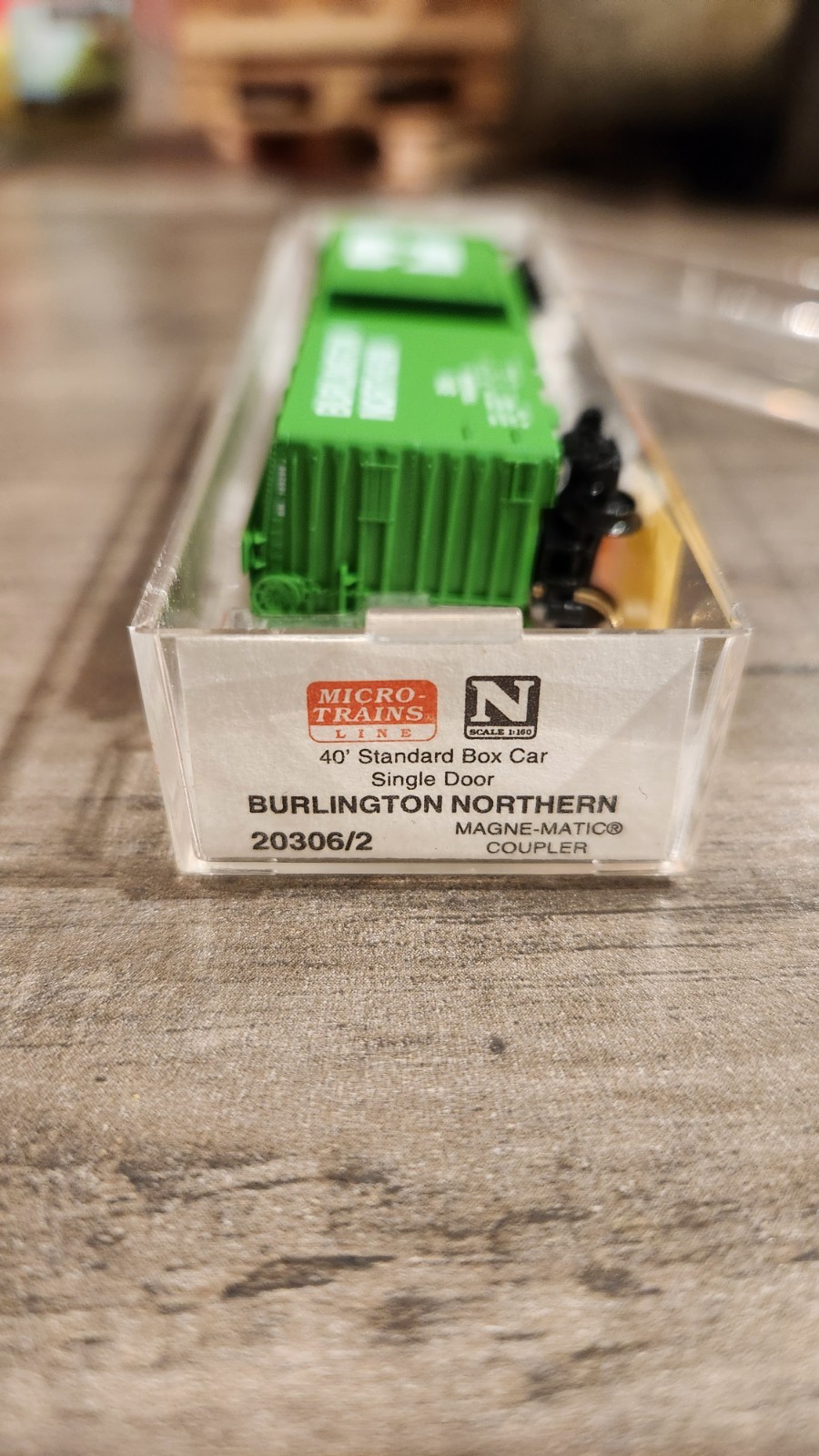 N Scale Micro-Trains MTL 20306/2 BN Burlington Northern 40' Box Car ...