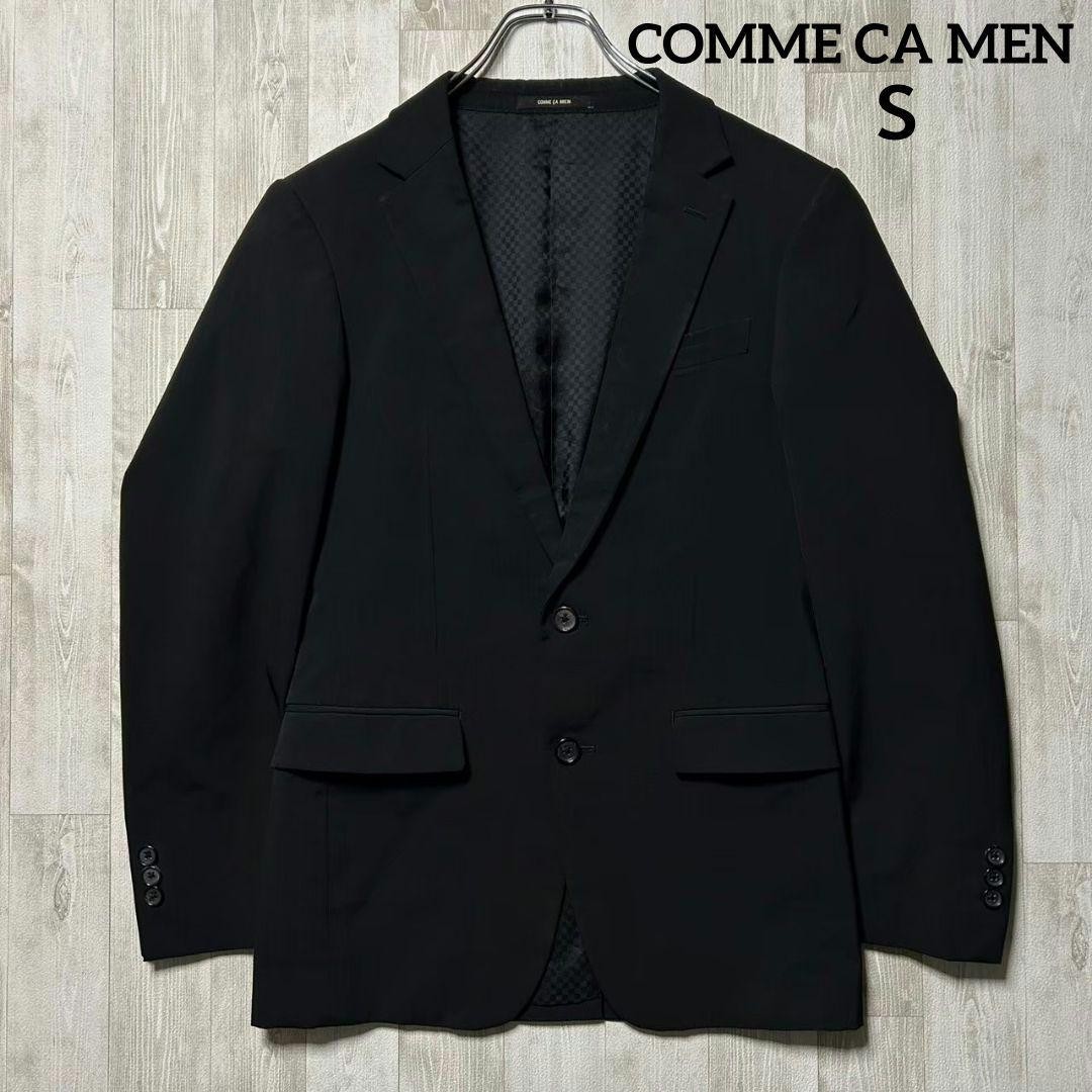 Comsa Men Shadow Stripe Setup Jacket Black Fully … - image 1