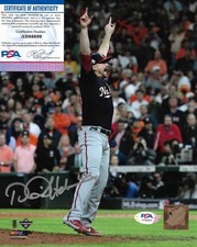 DANIEL HUDSON signed 2018 WORLD SERIES WASHINGTON NATIONALS 8X10 photo COA PSA