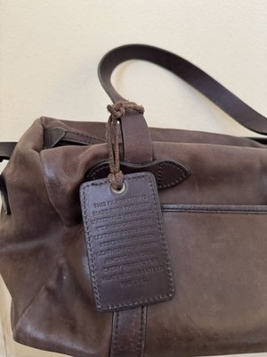 Sac Cartable Filson En Cuir Marron Sierra - Modèle Résistant Aux Intempéries, Occasion Très Bon état, Style Satchel Homme