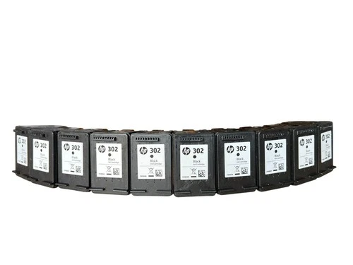 10x Empty HP 302 Black Ink Cartridges | Genuine | Refill | F6U66AE | Recycling