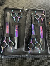 Used Dog Grooming Scissors Set 7” right handed  - Sharpened ready to use 