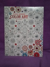 Leisure Arts Floral Wonders Color Art for Everyone Adult Coloring Book