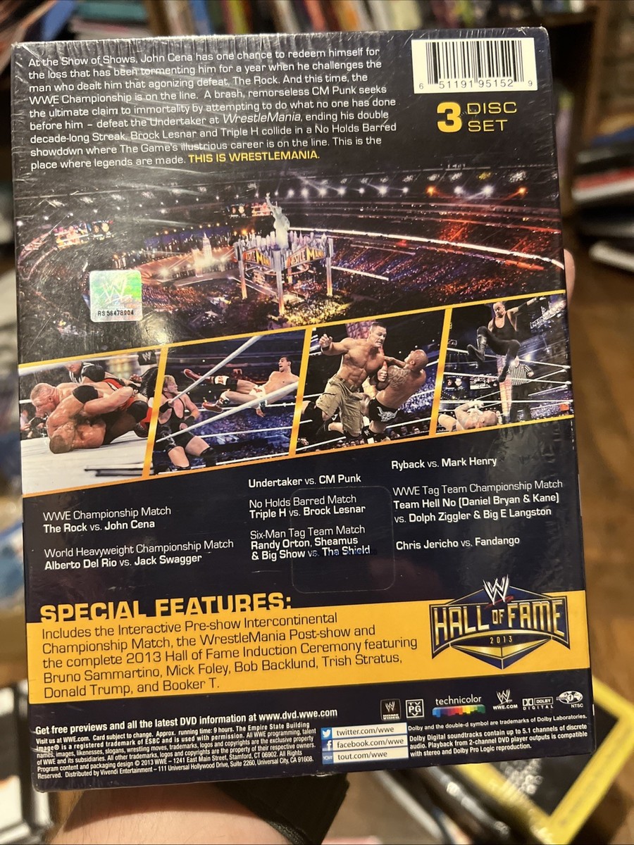 WWE: Wrestlemania XXIX (DVD, 2013, 3-Disc Set) for sale online | eBay
