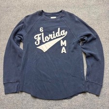 Y2K old navy maimi Florida navy blue thermal size medium