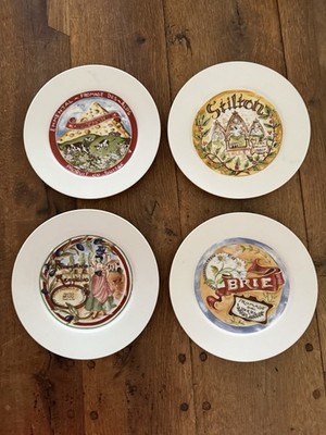 Restoration Hardware Classic French Cheese Plates -  Set/4 - NEW - Free Shipping