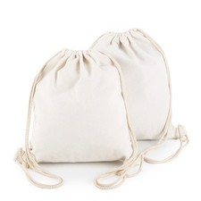 Cotton Canvas Drawstring Backpack Bag Gym Sackpack Sport String Sack Pack Bag...