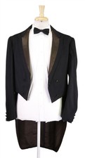Vintage 1903 Victorian Era Bespoke Tuxedo Formal Tails Dinner Jacket 36R