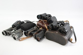 Vintage Binoculars Inc Carl Zeiss Silvamar 6nn2 Nikon & Jenoptem Etc x 5