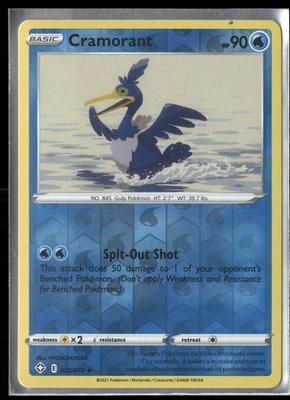 Cramorant Reverse Holo Uncommon Shining Fates 028/072 NM