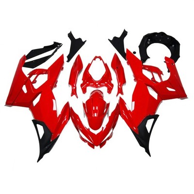 Red Black Fairing Kit for Kawasaki Ninja 400 2018-2023 EX400 Injection Bodywork