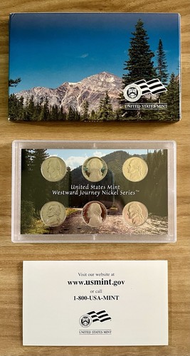 2004 2005 2006 P D S US Mint Westward Journey Proof & Uncirculated Nickel Sets - Picture 3 of 7
