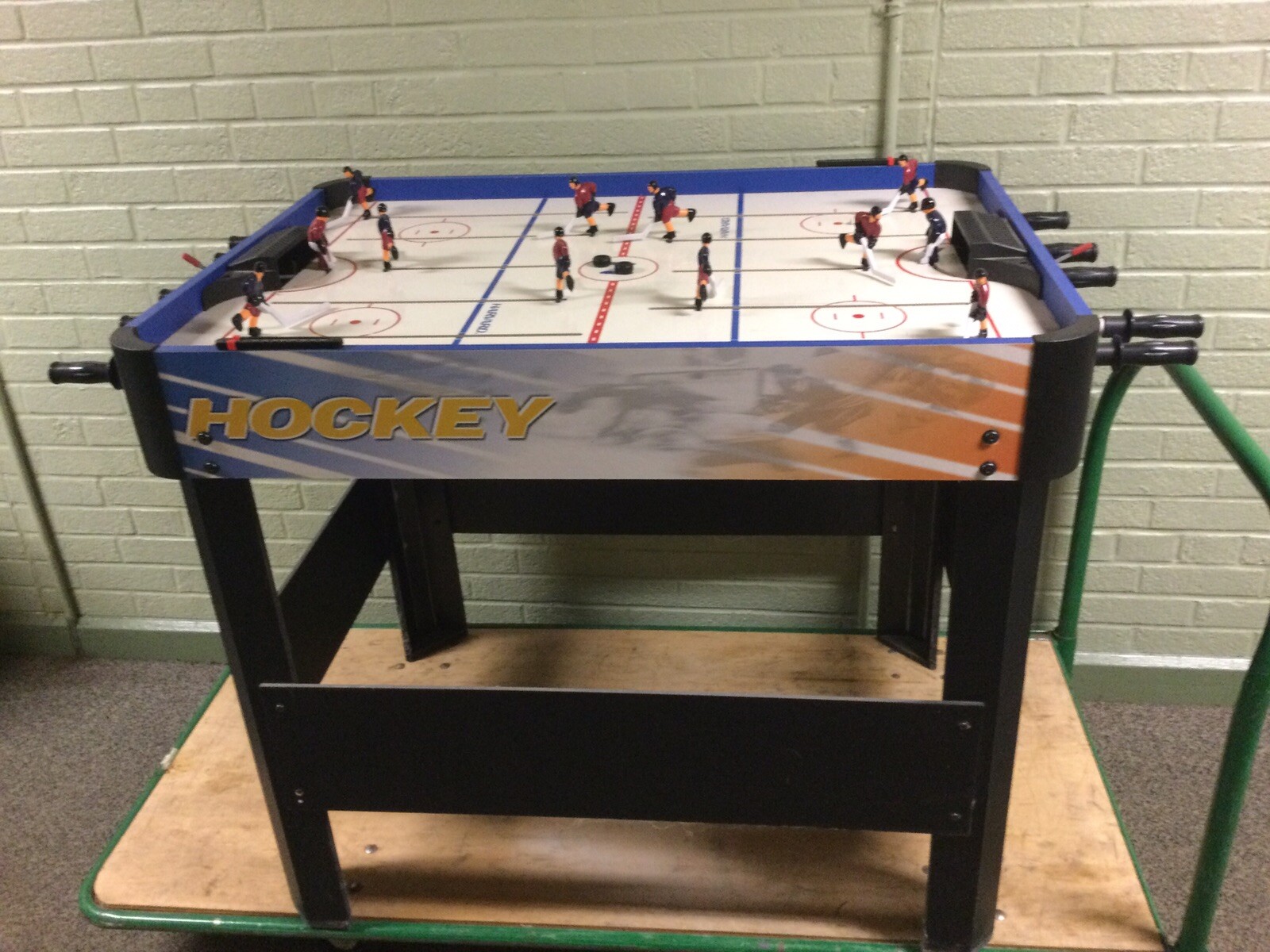 Harvard Rod Hockey Pro Table Top Game 40” X 30” Good Condition W/ Stand